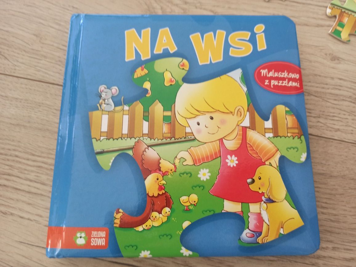 Książeczka na wsi z puzzlami