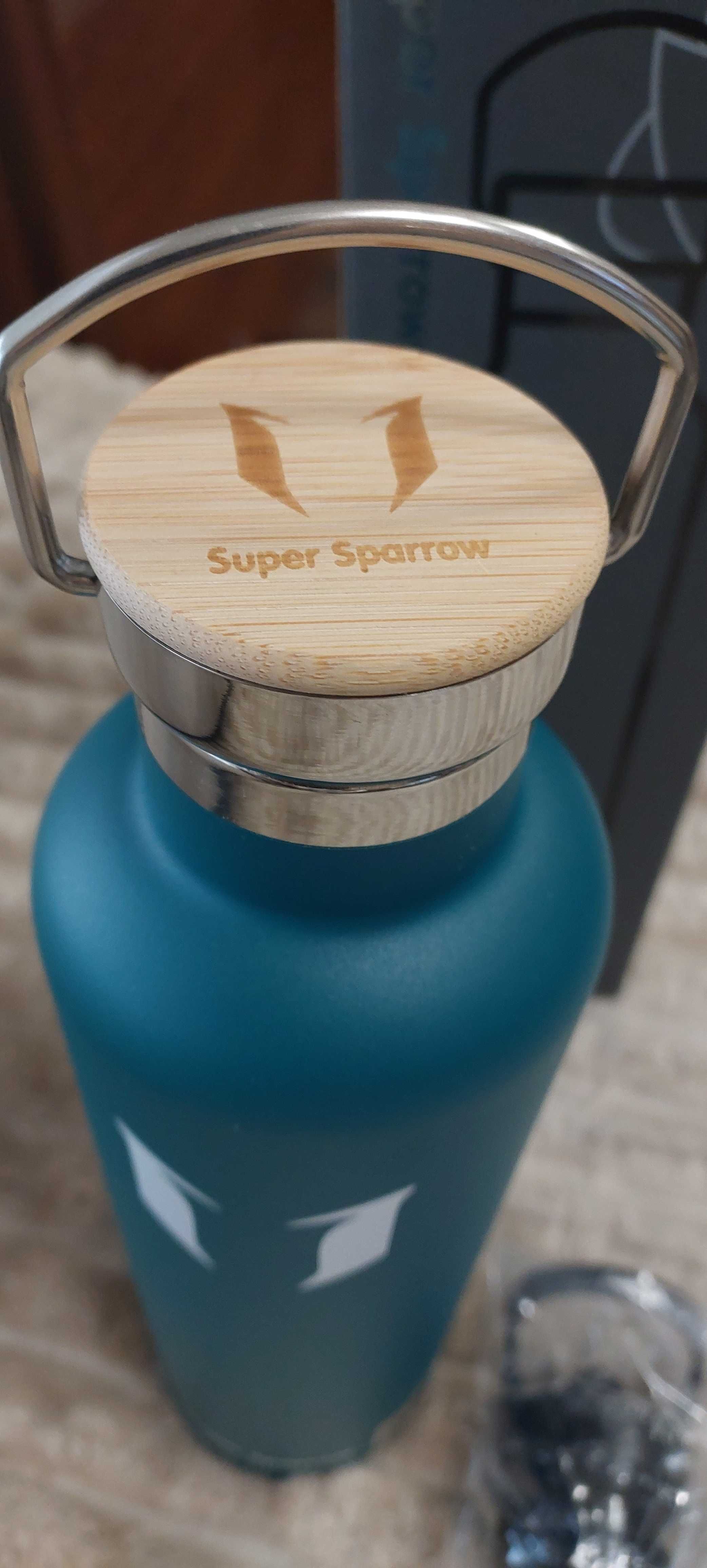 Bidon Butelka ze stali nierdzewnej Super Sparrow 1000 ml zielony