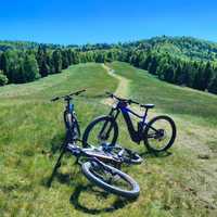 Nocleg + rowery elektryczne E-MTB FULL góry Beskidy Górki Brenna Wisła