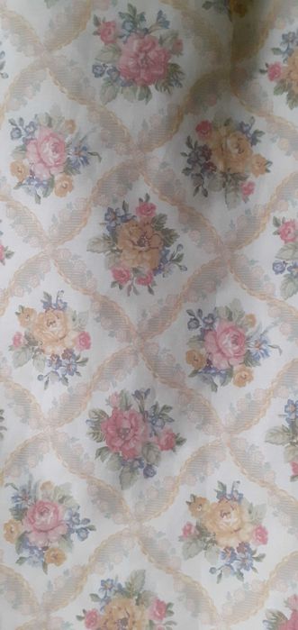 Zaslony długie bawełniane kwiaty