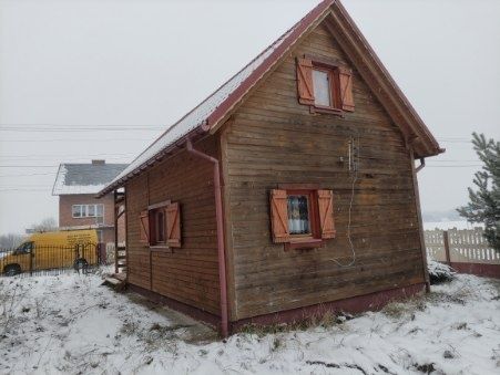 Dom drewniany całoroczny Rusiec , Wola Wiązowa