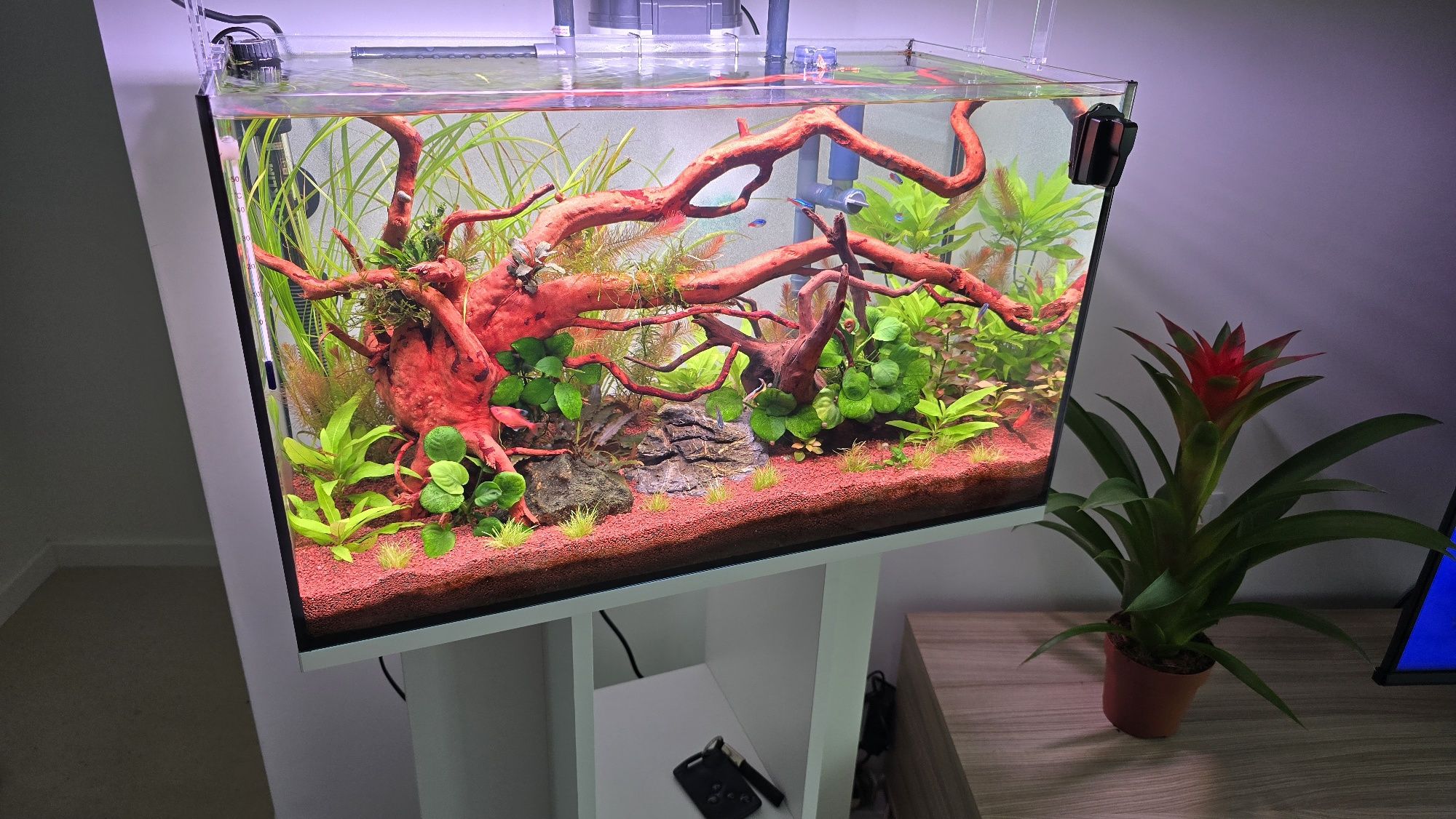 Luminaria aquatlantis RGBW +UV+UVA aquários de 60cm
