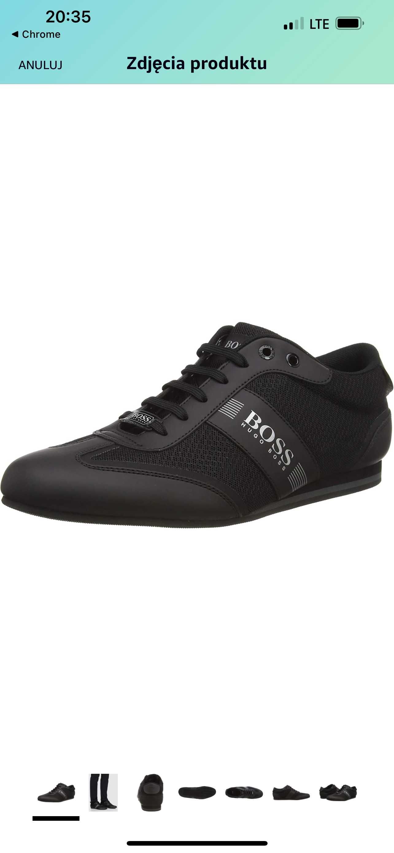 Hugo Boss Męskie sneakersy czarne rozm. 45