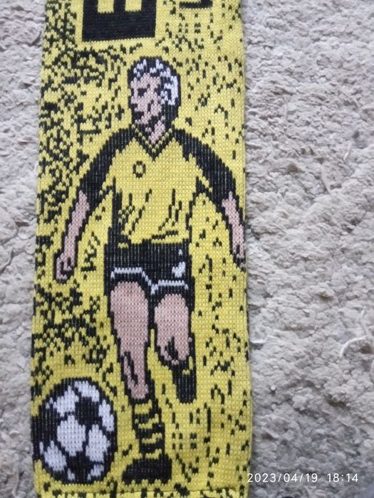 Szalik Borussia Dortmund kids oldschool retro dwustronny