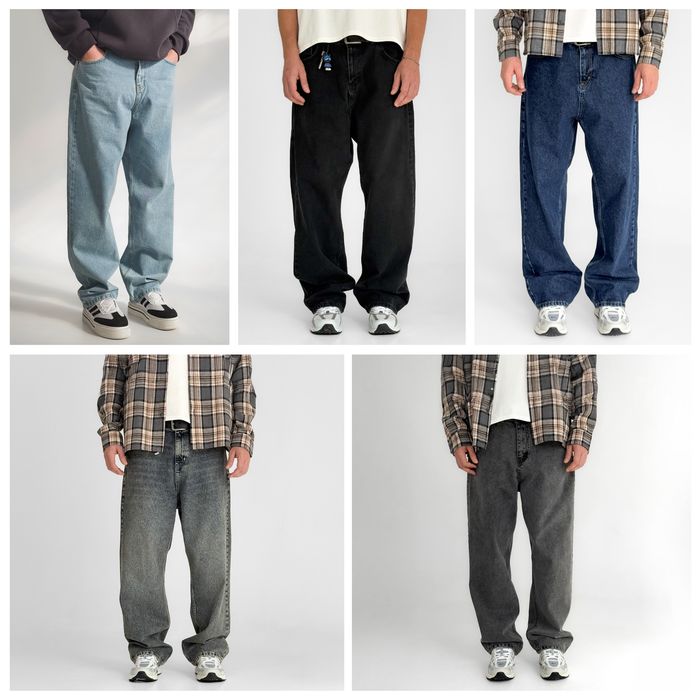 Джинси чоловічі baggy jeans, широкие джинсы мужские реп rap sk8 XL