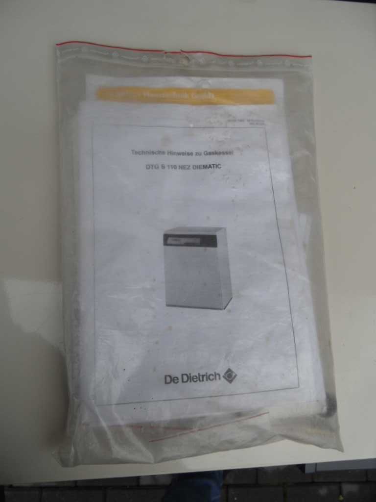 Piec Gazowy 23KW dwu funkcyjny bojler instrukcja mont. DE DIETRICH 5kl