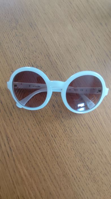 Calvin Clein okulary przeciwsłoneczne białe