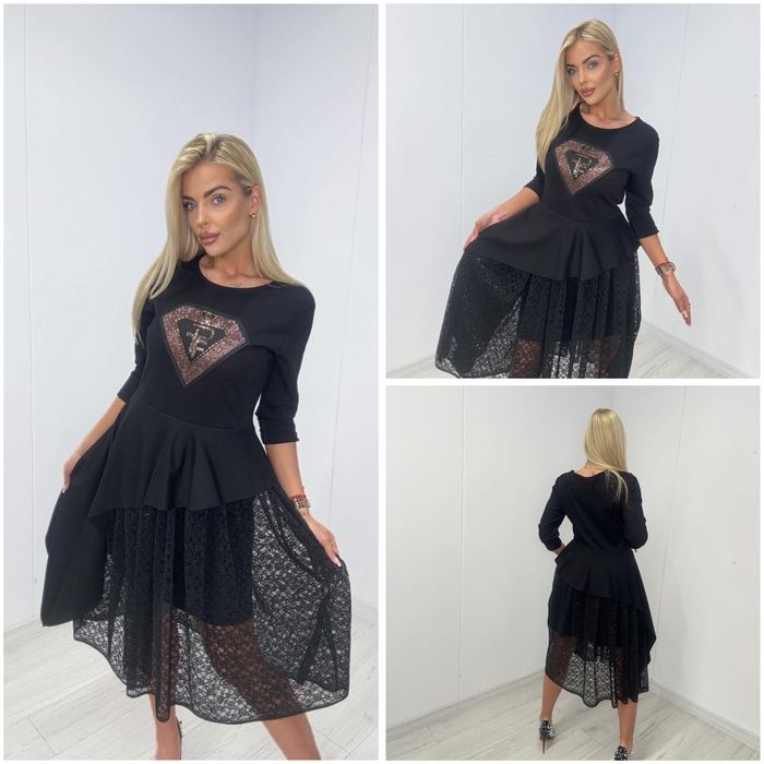 Sukienka Paparazzi Fashion diament cyrkonie kamienie rozmiar uni