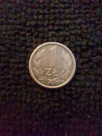 Moneta mała 1 zł 1989 rok kolekcjonerska warszawska