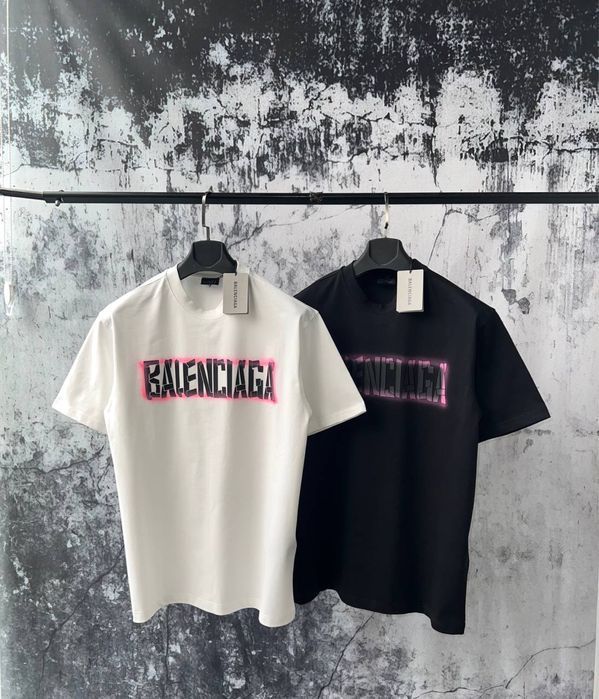 BALENCIAGA scotch tape type футболка мужская оверсайз унисекс