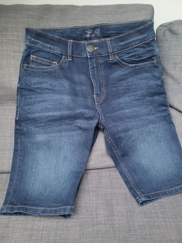 Szorty, krótkie spodenki jeansowe Next r 152