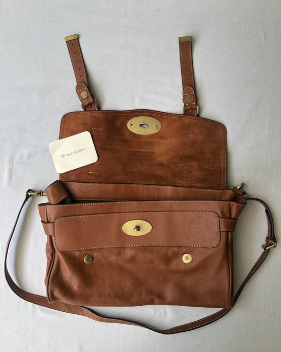 Кожаная сумка Mulberry Alexa