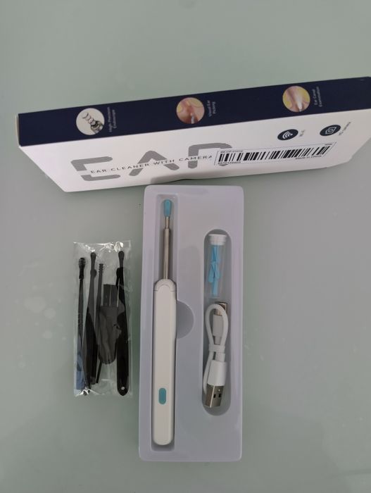 Kit limpeza ouvidos câmara e luz