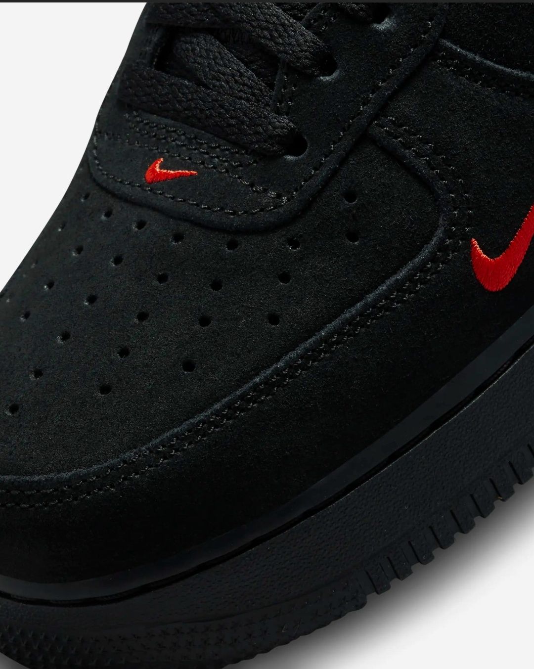 Air Force 1 Low Multi-Swoosh Black Crimson