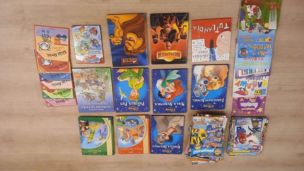 Zestaw książek baśni dla dzieci różne + zestaw gazet