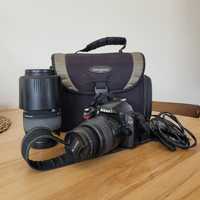 Zestaw: Aparat fotograficzny lustrzanka Nikon D40 + dodatki