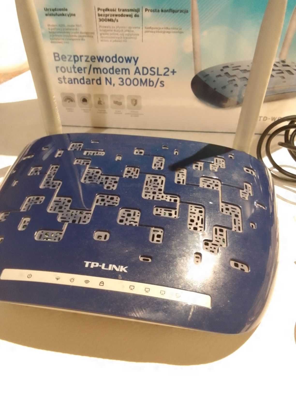 Bezprzewodowy router modem ADSL2+ standard N 300 Mb/s TP-Link