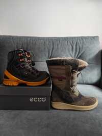 Buty zimowe śniegowce trapery zestaw ECCO