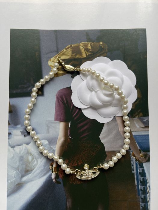 Naszyjnik choker złota planeta saturn vivienne westwood