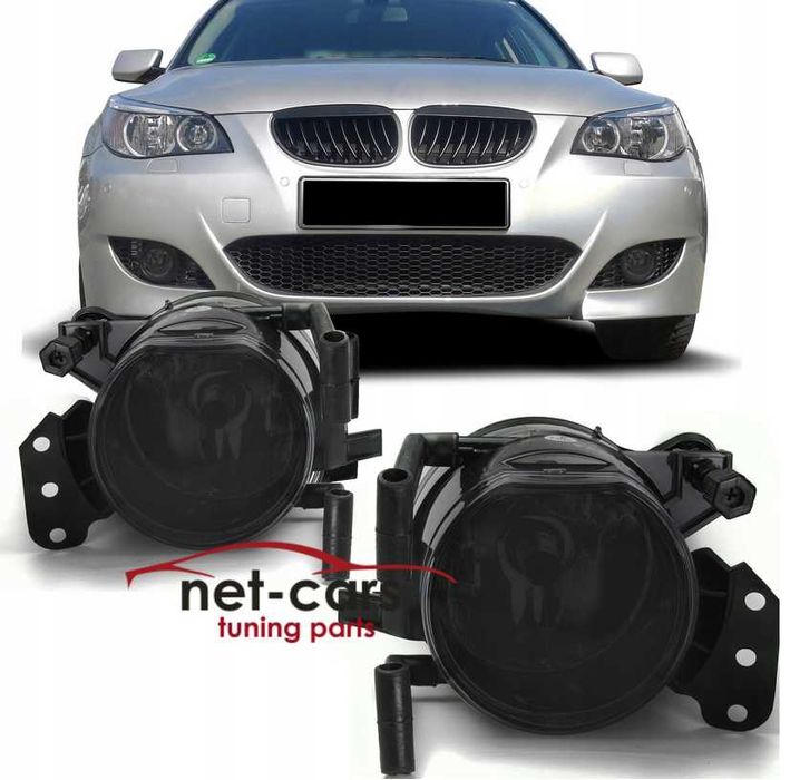 Halogeny BMW 5 E60 E61 M Pakiet dymione