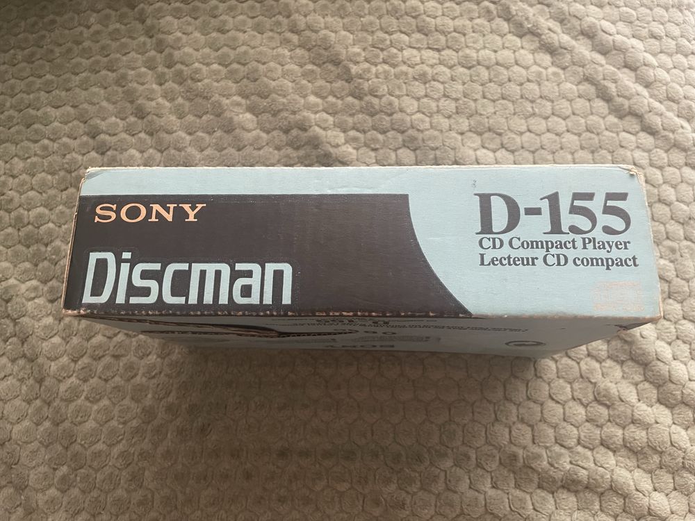 Discman Sony D-155 w opakowaniu unikat retro zestaw box + słuchawki