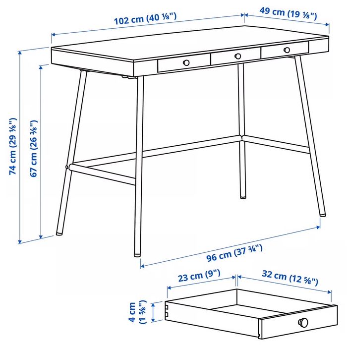 Secretária Lillasen IKEA