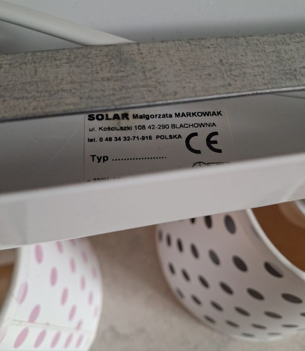 Lampa dziecięca kolorowe groszki regulowana na 4 żarówki