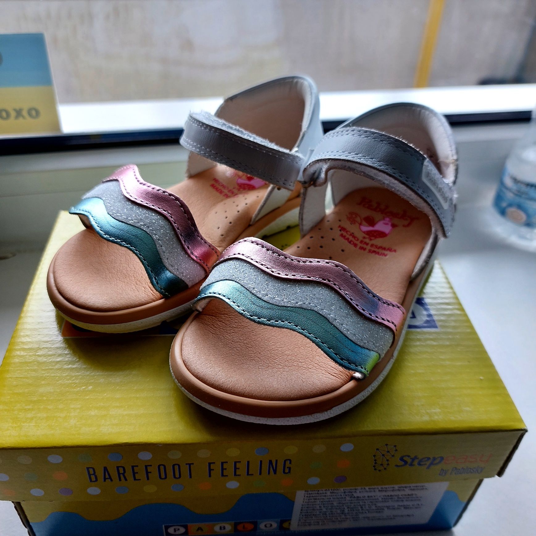 Нові Босоніжки сандалі для дівчинки Pablosky 23 розмір