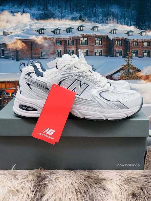 "Buty Trampki" New_Balance_530_White_Silver_Navy R.37