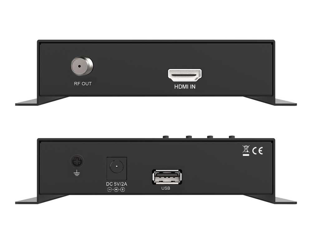 DVB-T Mini Modulador Digital HDMI 1080p c/ display e MPEG4 EDISION