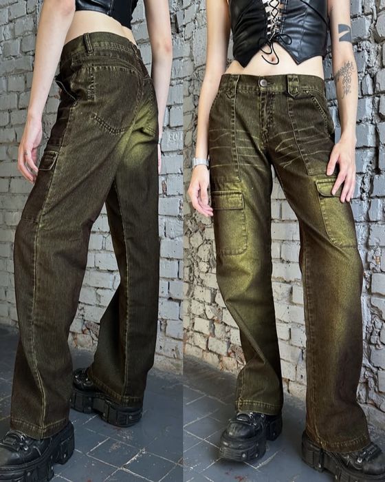 NEW! Vintage Baggy Velveteen Pants | XS-S size | opium y2k avantgarde