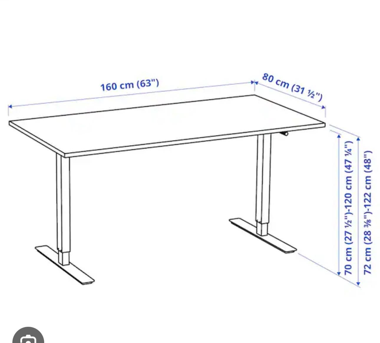 Основа каркас для стола ikea Trotten