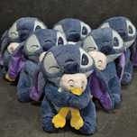 Мʼяка іграшка Стіч з білим каченятком в лапках, Stitch Disney, 30см