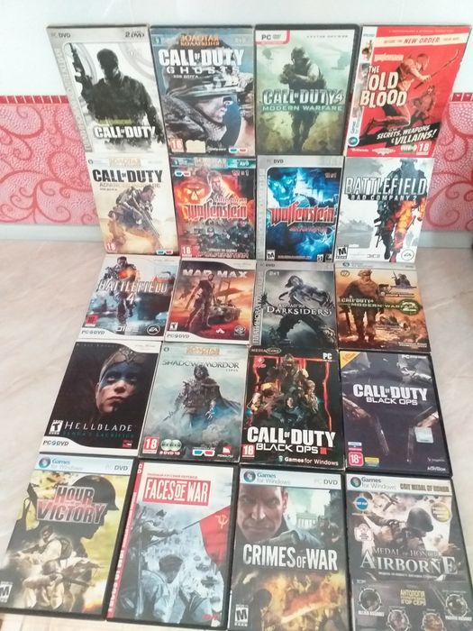Продам игры на компьютер Stalker. CRYSIS. BATTLEFIELD.