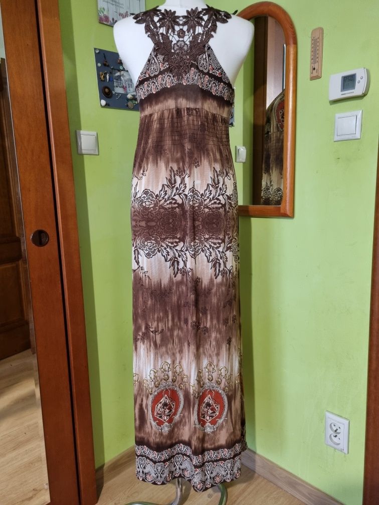 Długa śliczna sukienka r. L/XL