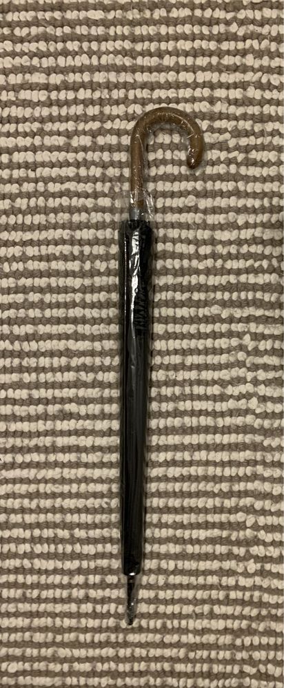Nowy duży czarny parasol 122 cm 24 druty