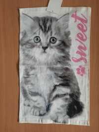 Ręcznik do przedszkola kotek