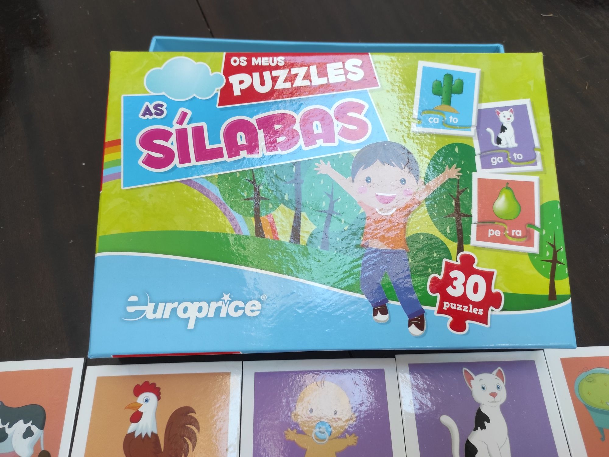 Puzzle criança sílabas