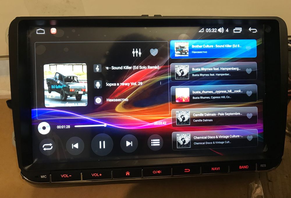 VW Skoda 9 дюймів 8 ядер Android 13 3Gb/32Gb 4G DSP Carplay WiFi Seat
