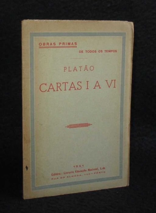Livro Cartas I a VI Platão