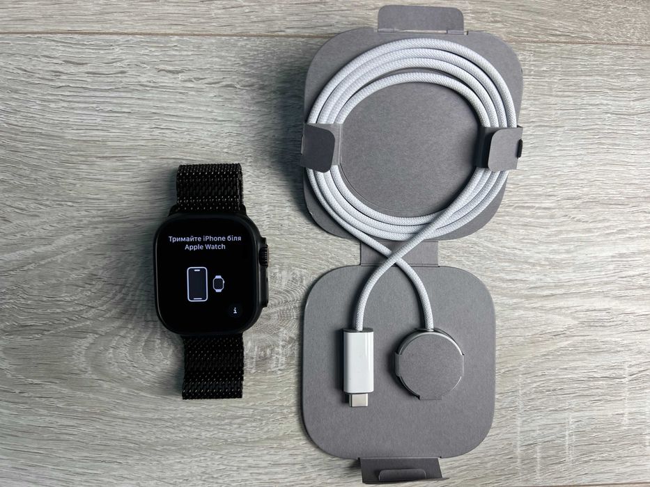 Apple Watch Ultra 2 49mm Black Titanium Milanese Loop ІДЕАЛ 100% АКУМ