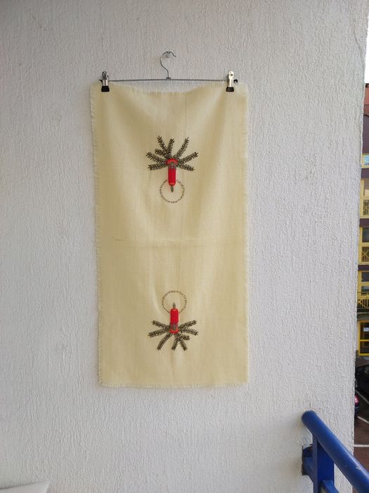 Bieżnik obrus Boże Narodzenie koraliki  47 x 92 cm -InPost