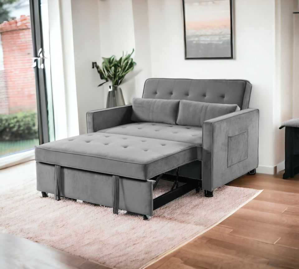 Sofa cama novo cinza