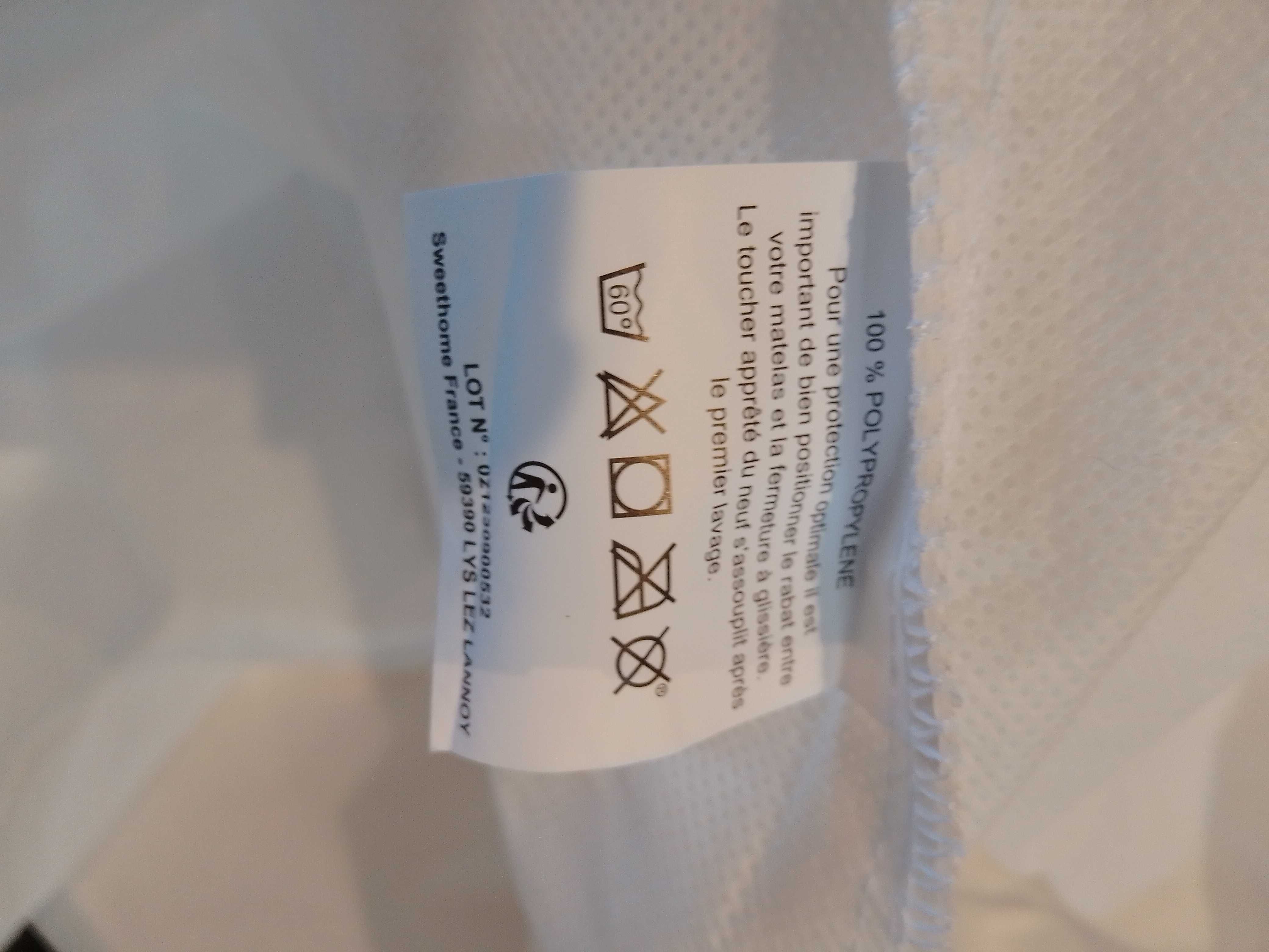 Ochraniacz wodoodporny na materac 2x80x190/200 Sweethome biały