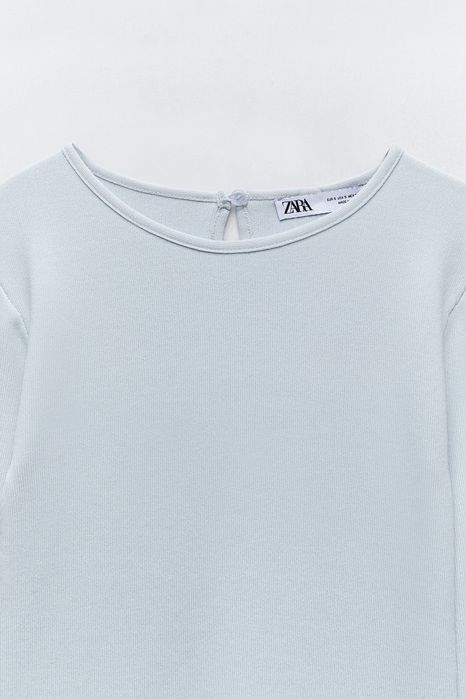 Vestido Zara malha azul cinzento  tamanho L