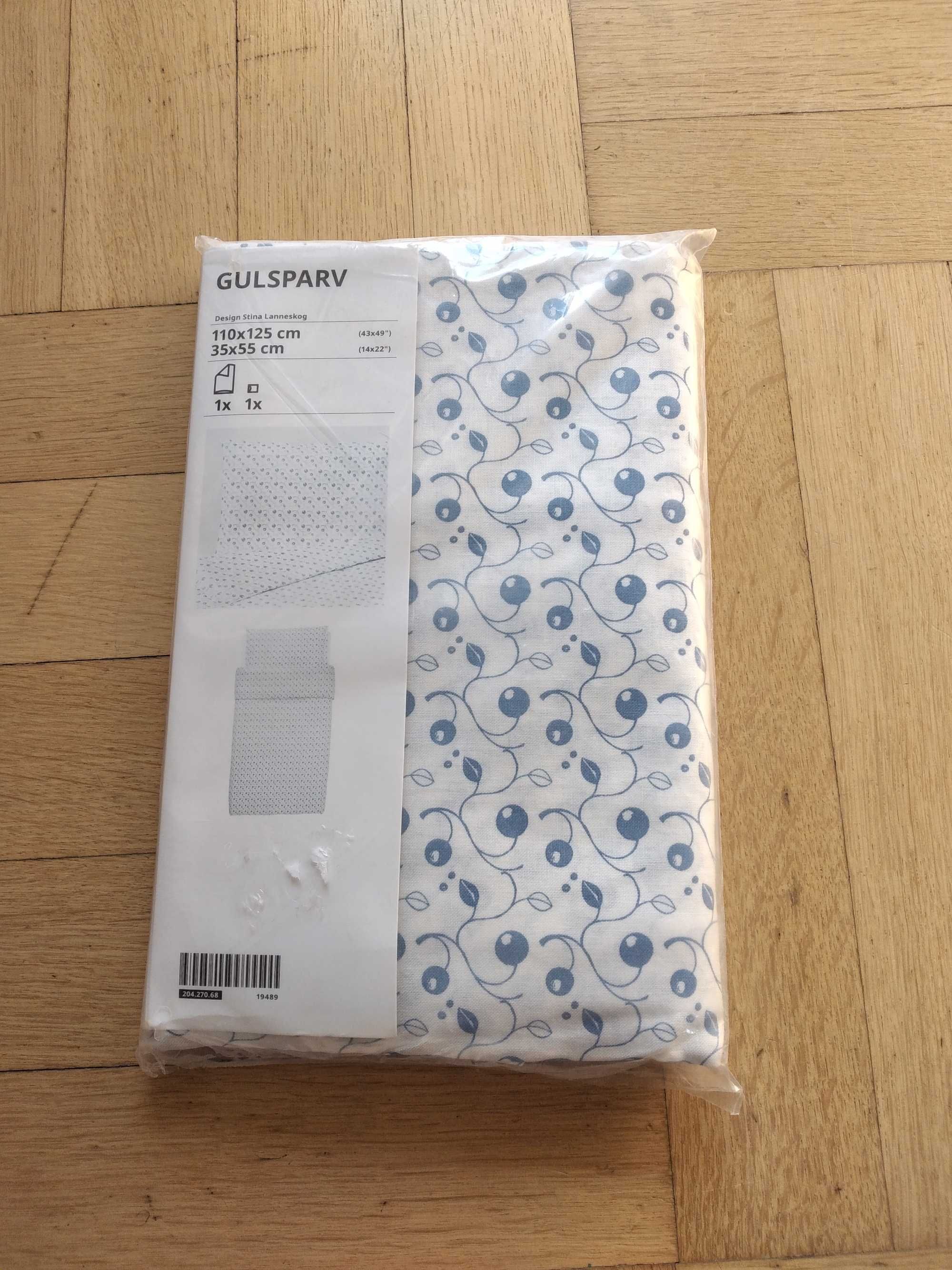 nowa Ikea Gulsparv 110x125 jagody dziecięca pościel komplet pościeli