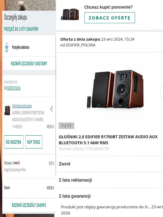 GŁOŚNIKI 2.0 EDIFIER R1700BT // Dosłownie nowe