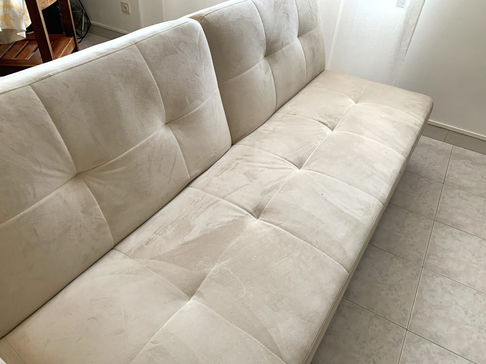 Sofá-cama 3 lugares com sistema clic clac