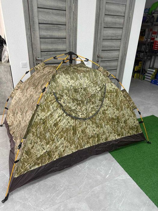 Двухместная ПАЛАТКА камуфляж!   Намет с москитной сеткой! Крепкая.
