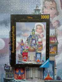 Puzzle 1000 kompletne Belle Disney Ravensburger bajkowe